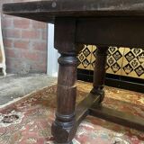 Louis XIII style farmhouse table in solid oak