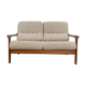 Teak and two-seater wool sofa from the 60s