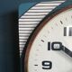 Vintage silent wall clock thermometer "Hangarter"