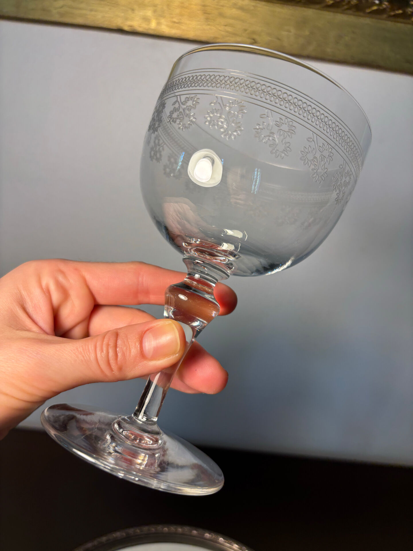 Water glass Baccarat Pompadour model before 1936