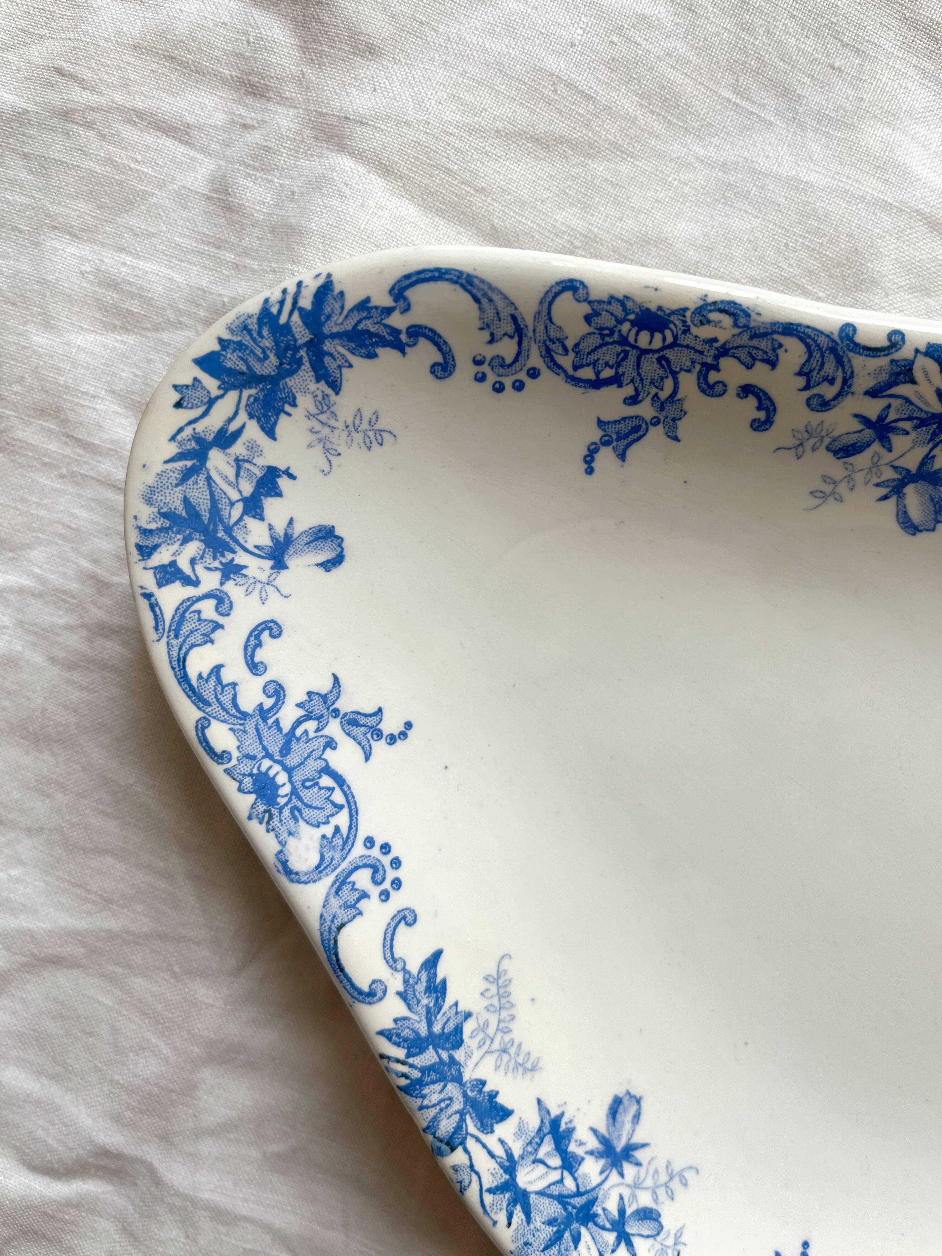 Iron clay dish "Campanule" Saint Amand and Hamage