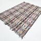 Tapis kilim turc blanc et noir