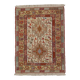 Handwoven Sumakh Kilim Rug, Wool & Silk Tribal Flatweave 103 x 73 cm