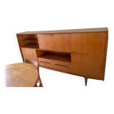 Scandinavian high teak sideboard