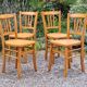 Lot 4 chairs bistro luterma