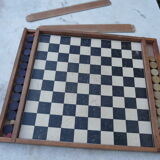 Old game of checkers and game of goose gamejura