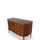 Large half-moon shaped chest of drawers/hall console, 1930s/1940s.