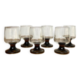 6 verres à liqueur vintage