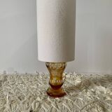 Chiseled glass lamp