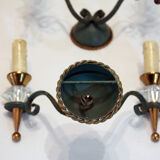 Pair of wall lights, 1940