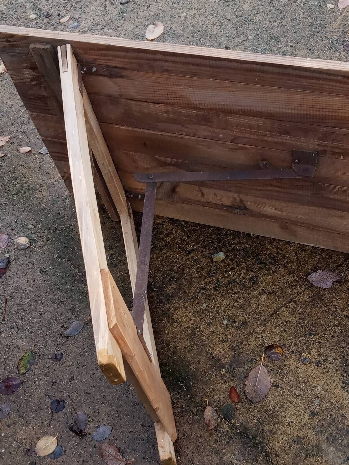 Table de ferme pliante
