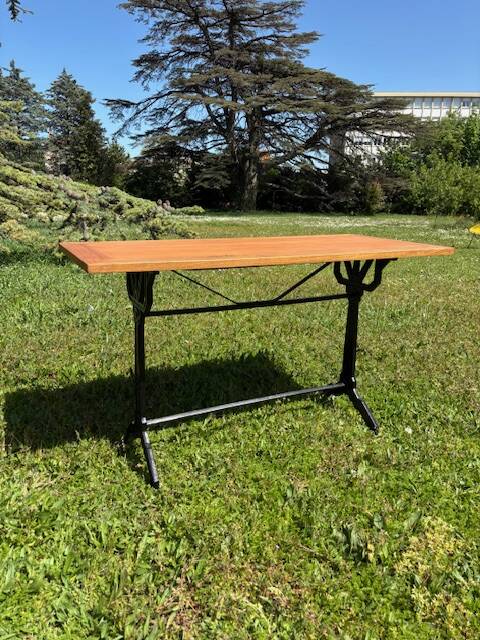 Vintage wooden bistro table