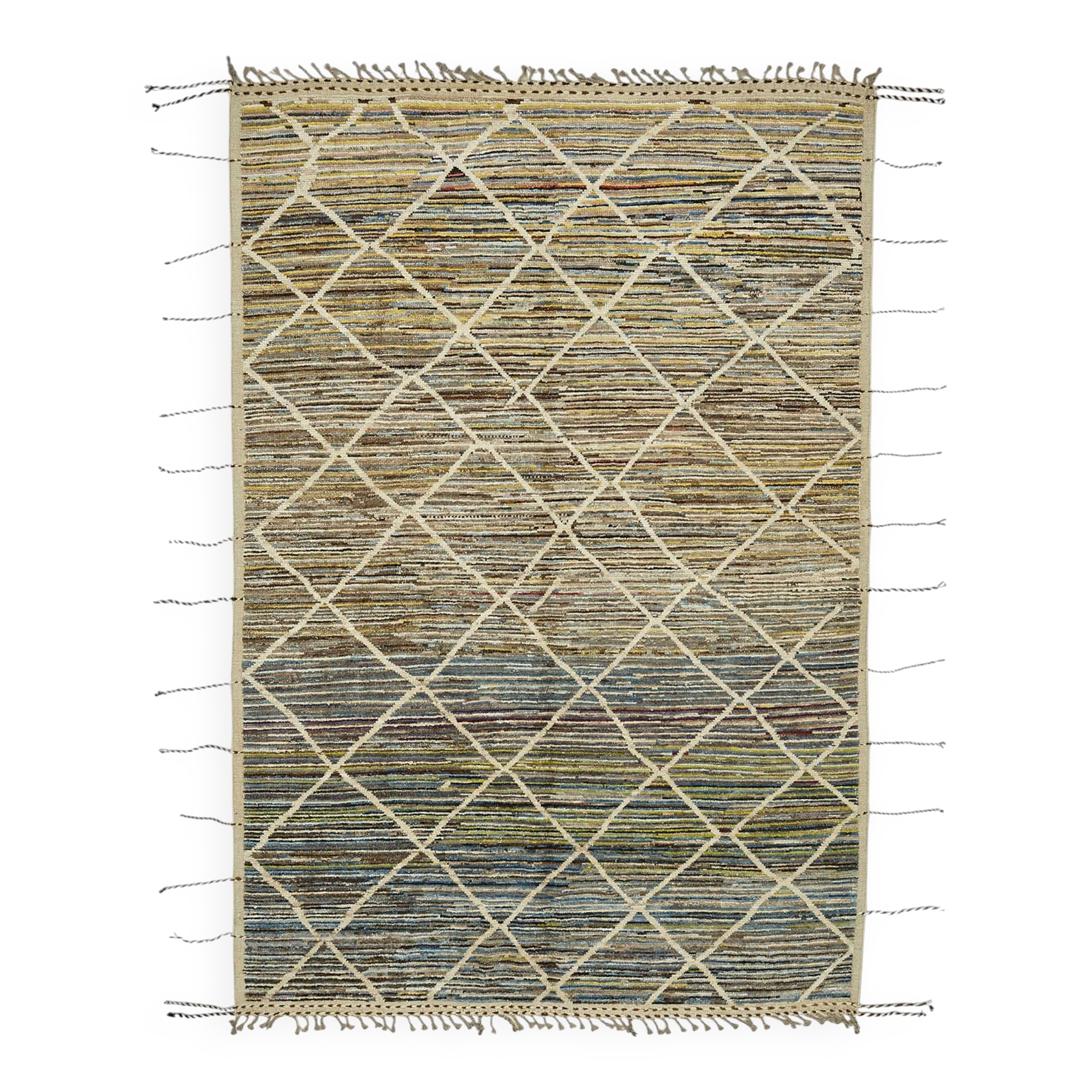 Handmade Turkish One of a Kind 199 cm x 300 cm Multicolor Wool Carpet