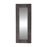 Cast Aluminum Mirror by Lorenzo Burchiellaro, Italy, 1970s