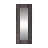 Cast Aluminum Mirror by Lorenzo Burchiellaro, Italy, 1970s