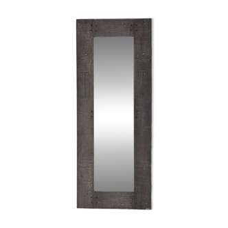 Cast Aluminum Mirror by Lorenzo Burchiellaro, Italy, 1970s