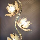 Hollywood Regency Lotus Flower Floor Lamp