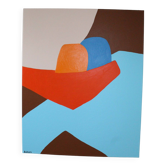 Figurative painting "in your arms" celestial