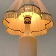 French opaline glass table lamp from the mid-century Sèvres, 1960s.