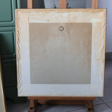 Decorative frame with roosters – vintage Polish découpage