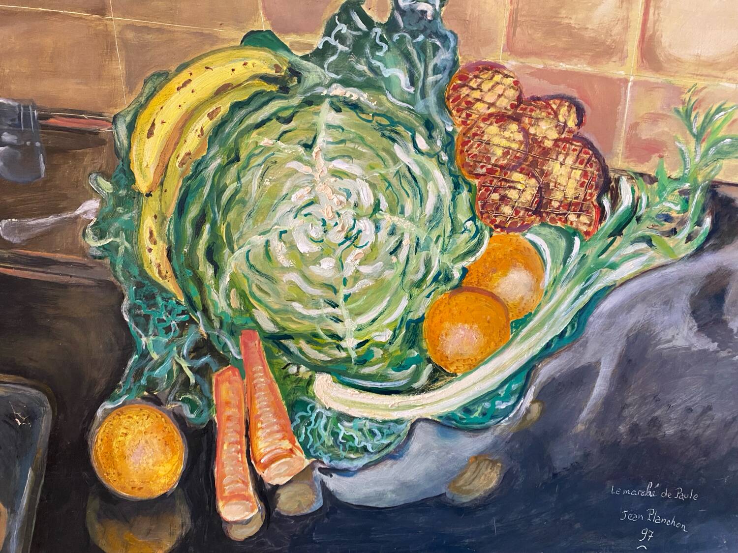 Still life signed Jean Planchon from 1997