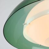 Italian Green Pendant Lamp in Plexiglass