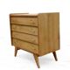 Vintage dresser 1950 solid wood compass feet