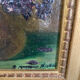 Ancienne peinture, nature morte , bouquet de fleurs