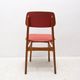 Mid-century colour chair, vintage wooden accent seating, 1960s