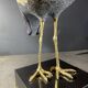 sculpture figurine porcelaine polychrome & bronze doré, Hollywood Regency,