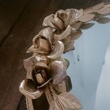 Vintage gold floral mirror