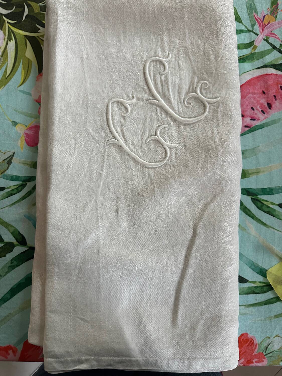 Antique table linen