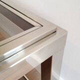 Rectangular chrome coffee table