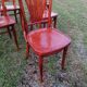 Lot de 6 chaises bistrot vintage en bois courbé