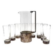 Hollywood Regency silverplate cocktail set, Italy 1970s
