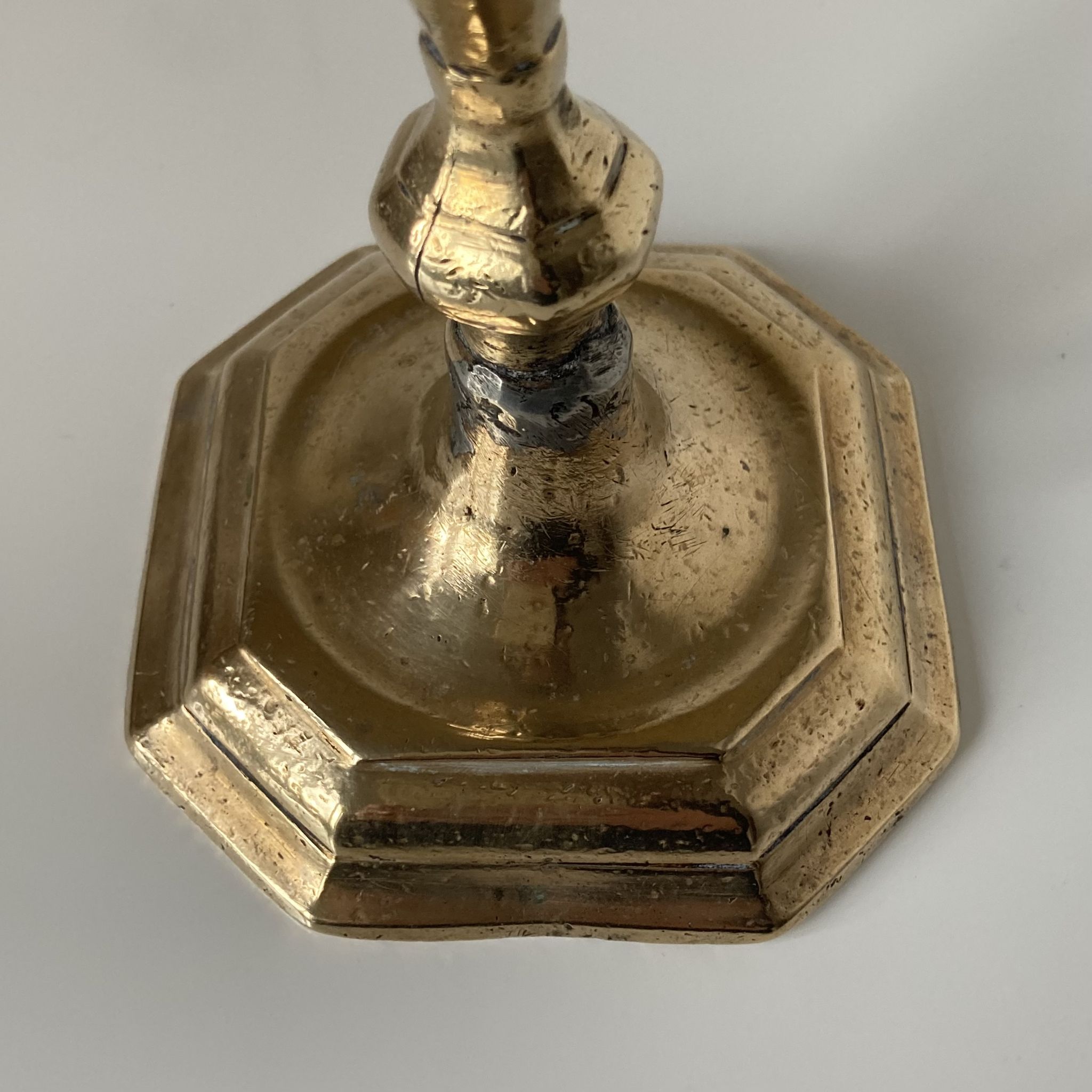 Louis XIV style bronze candle holder