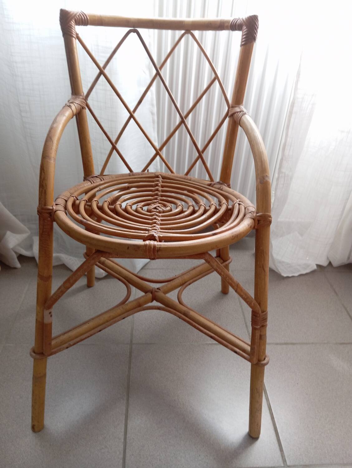 Vintage bamboo chair