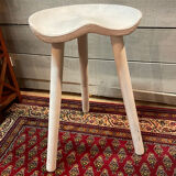 Vintage Scandinavian design tripod high stool