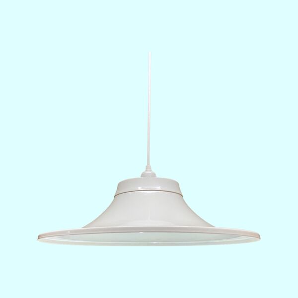 Lampe suspendue vintage danoise des années 1970     d’éclairage moderne scandinave du milieu du siècle Pendentif Rétro Blanc