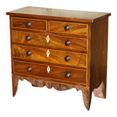 Commode d'échantillonnage géorgienne antique circa 1780-1820