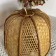 Suspension made of rattan and wicker