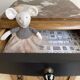 black Art Deco bedside table