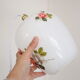 Opaline hanging decorated with roses, 60s, vintage