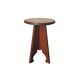 Antique oak stool, folk art