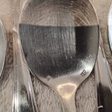 11 silver-plated ice cream scoops, goldsmith, art deco style