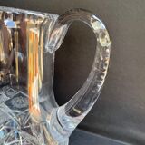 Bohemian - Water broc or orangeade (1) - Crystal blown and cut