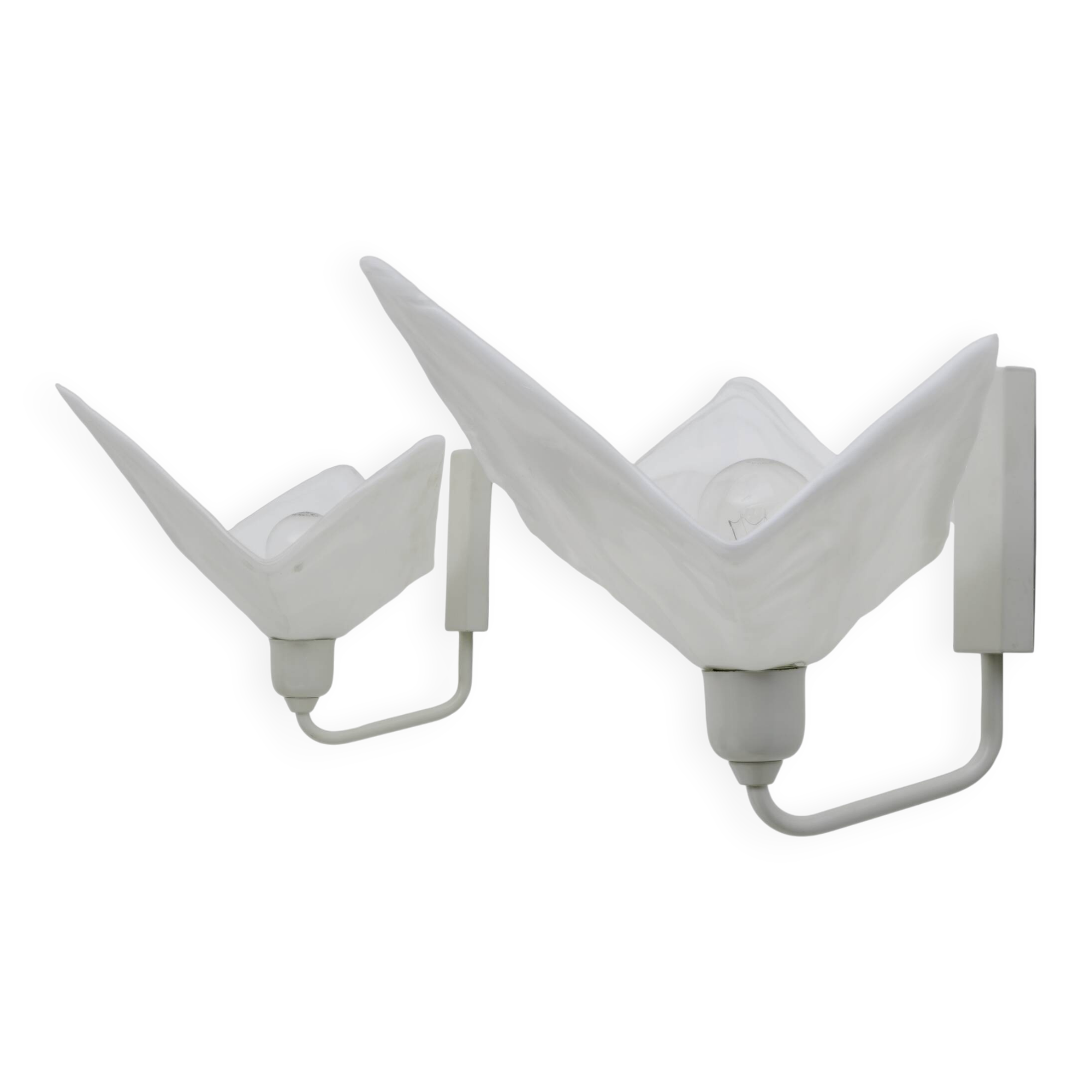 Pair of Murano Glass Wall Lamps by La Murrina, 1980
