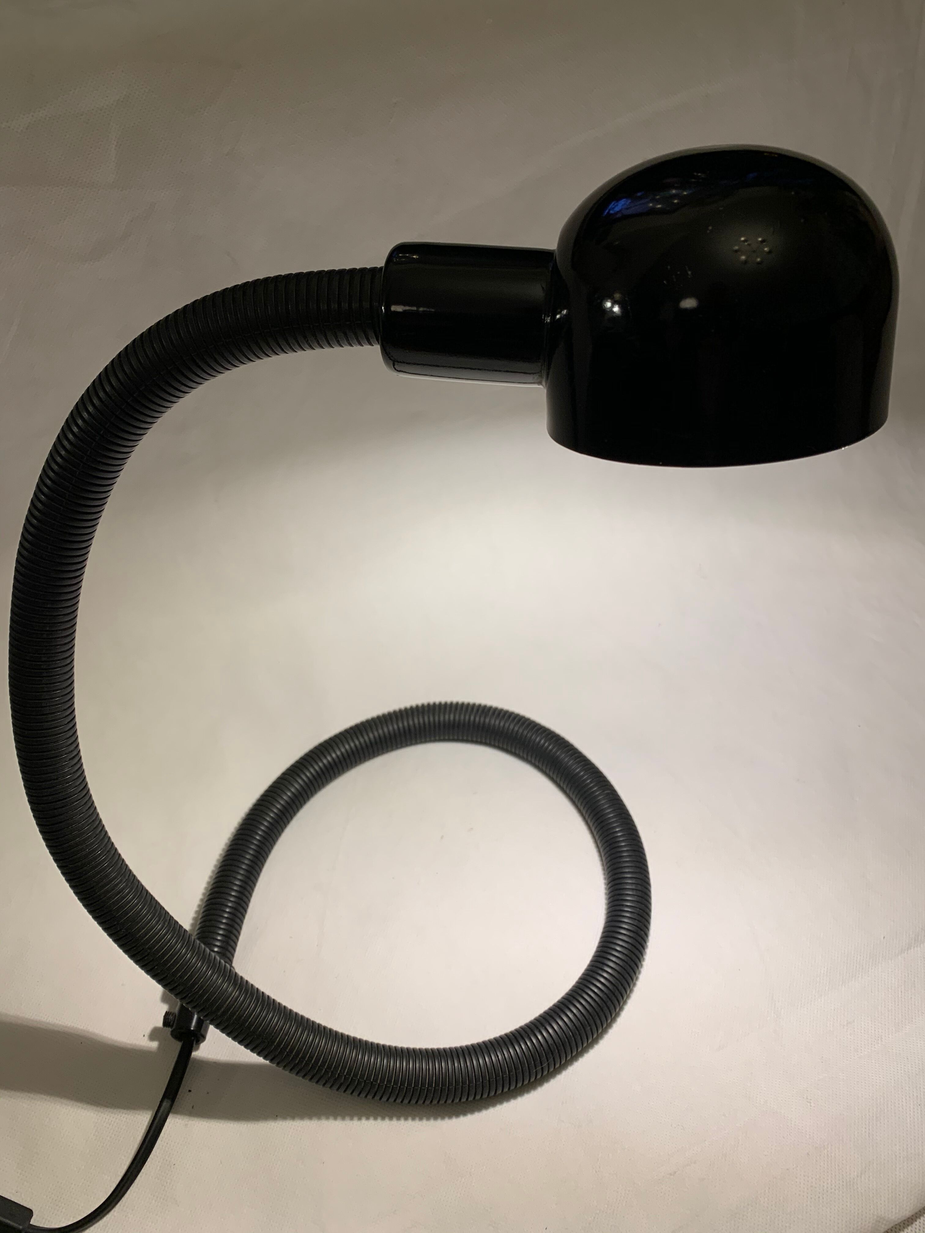 Black Hebi lamp by Isao Hosoe for Valenti Luce 1970