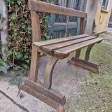 Banc ancien en bois, France XIXè s.