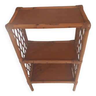 Vintage rattan shelf